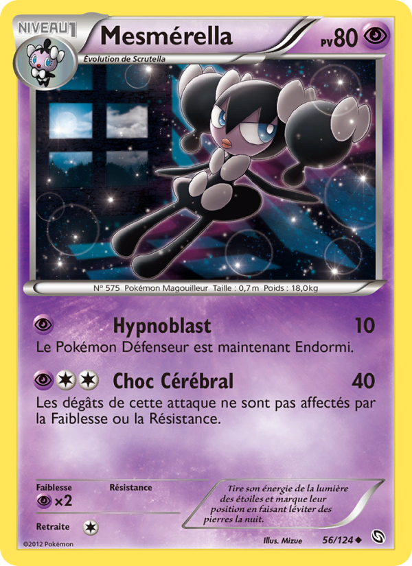 Mesmérella 56 — Dragons Éxaltés (French Pokémon TCG card)