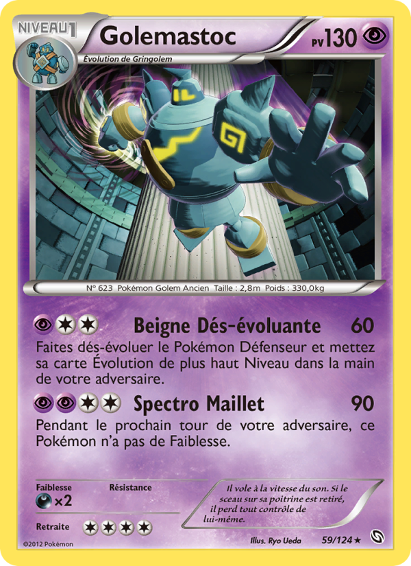Golemastoc 59 — Dragons Éxaltés (French Pokémon TCG card)