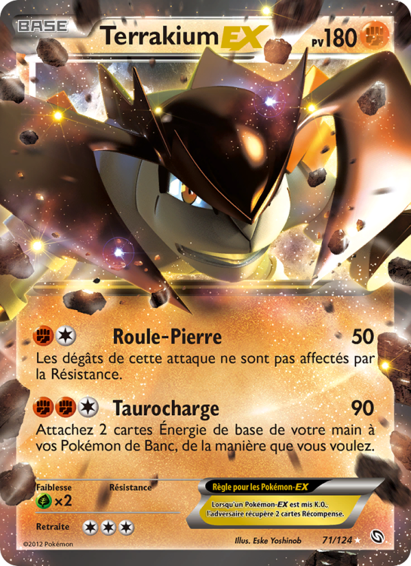 Terrakium-EX 71 — Dragons Éxaltés (French Pokémon TCG card)