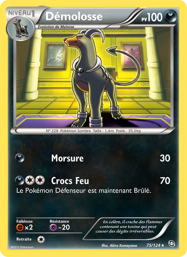 Démolosse 75 — Dragons Éxaltés (French Pokémon TCG card)