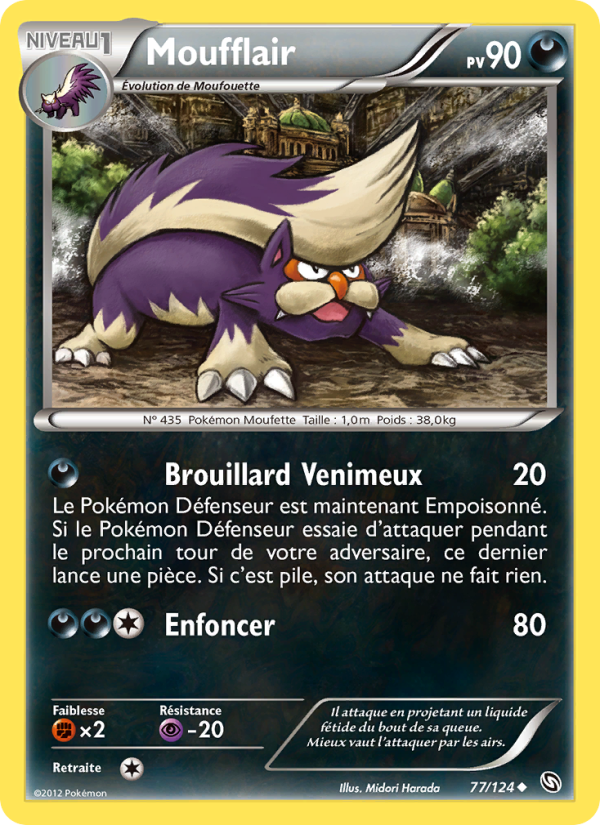 Moufflair 77 — Dragons Éxaltés (French Pokémon TCG card)