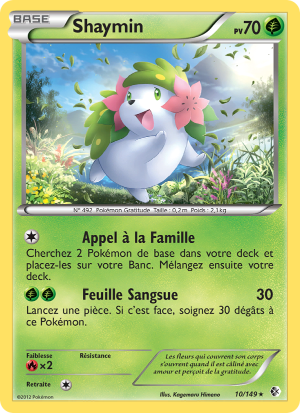 Shaymin 10 — Frontières Franchies (French Pokémon TCG card)