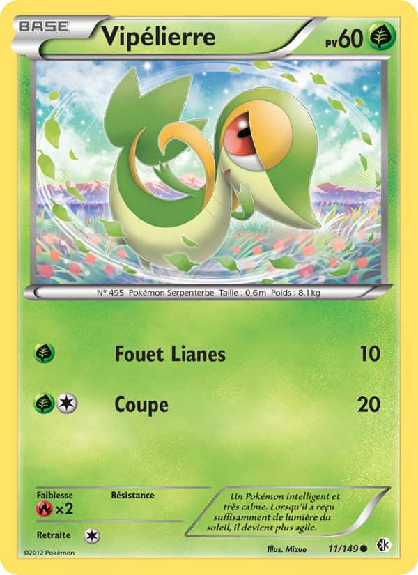 Vipélierre 11 — Frontières Franchies (French Pokémon TCG card)