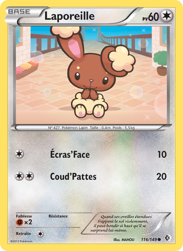 Laporeille 116 — Frontières Franchies (French Pokémon TCG card)