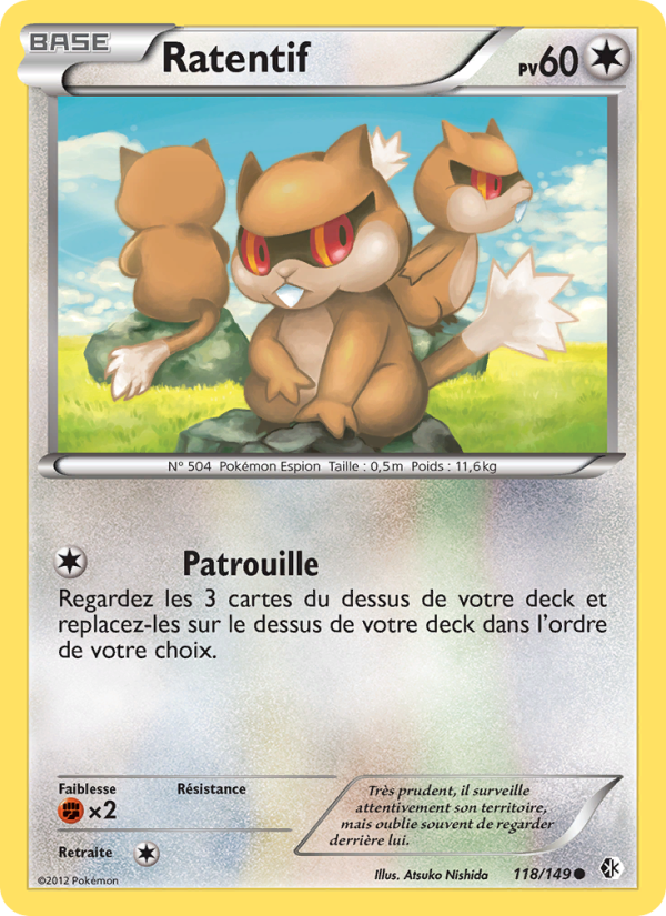 Ratentif 118 — Frontières Franchies (French Pokémon TCG card)