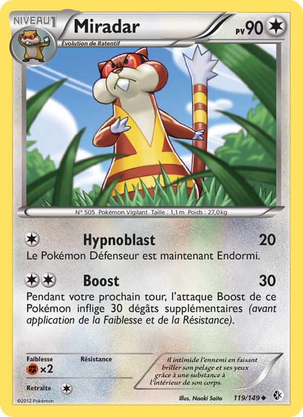 Miradar 119 — Frontières Franchies (French Pokémon TCG card)
