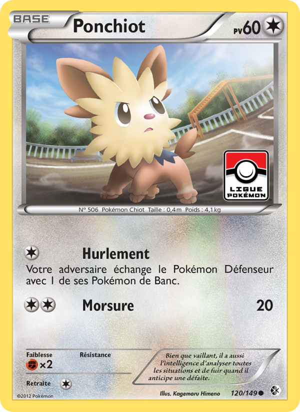 Ponchiot 120 — Frontières Franchies (French Pokémon TCG card)