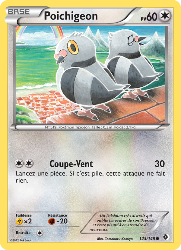 Poichigeon 123 — Frontières Franchies (French Pokémon TCG card)