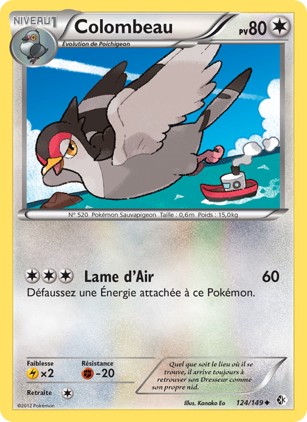Colombeau 124 — Frontières Franchies (French Pokémon TCG card)