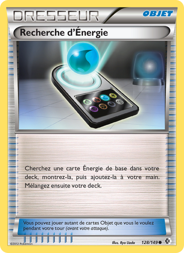 Recherche d’Énergie 128 — Frontières Franchies (French Pokémon TCG card)