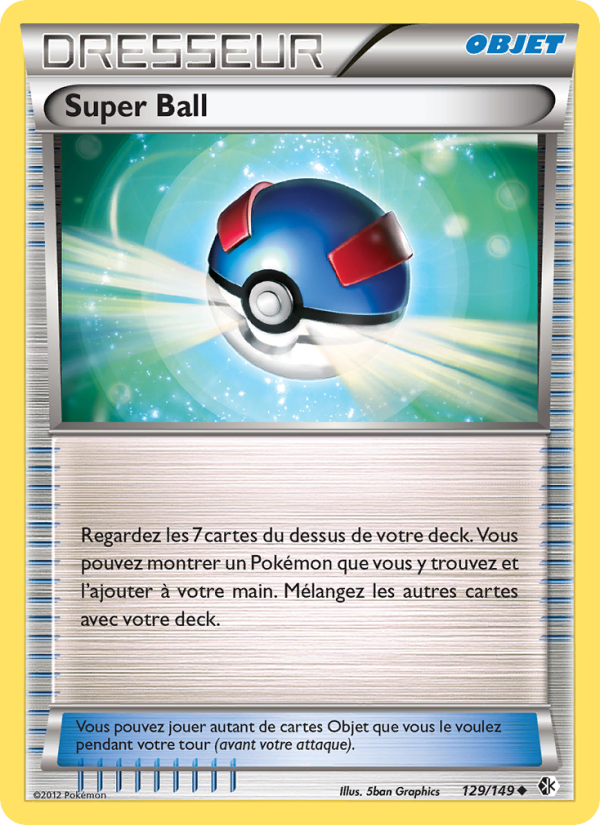 Super Ball 129 — Frontières Franchies (French Pokémon TCG card)