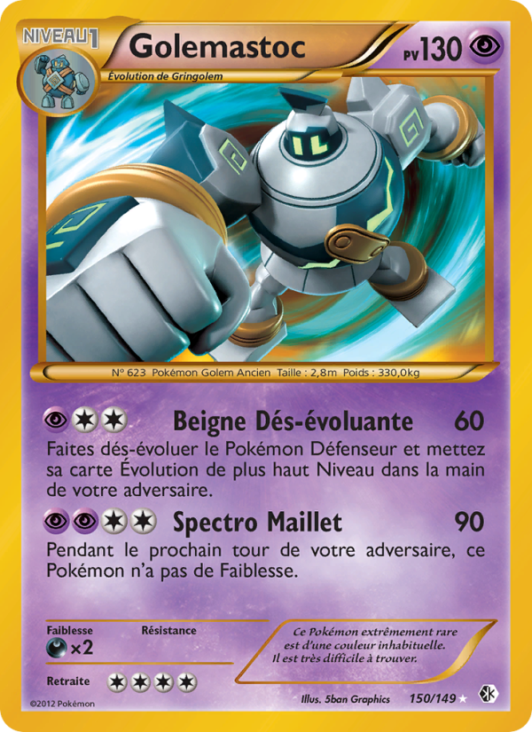Golemastoc 150 — Frontières Franchies (French Pokémon TCG card)