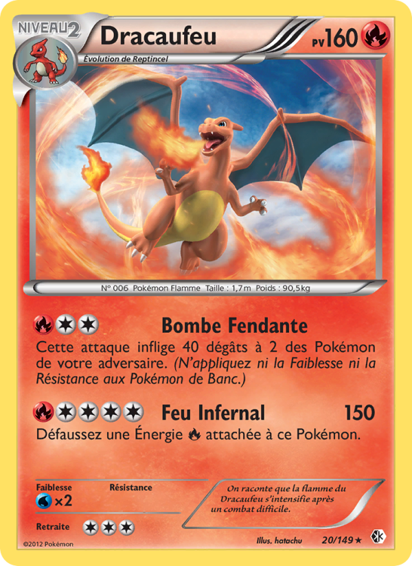 Dracaufeu 20 — Frontières Franchies (French Pokémon TCG card)