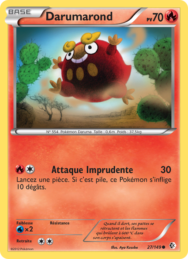 Darumarond 27 — Frontières Franchies (French Pokémon TCG card)