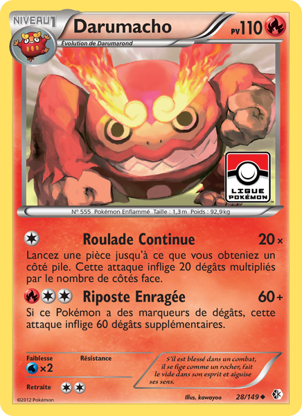 Darumacho 28 — Frontières Franchies (French Pokémon TCG card)