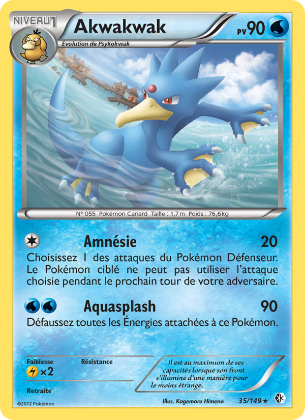 Akwakwak 35 — Frontières Franchies (French Pokémon TCG card)