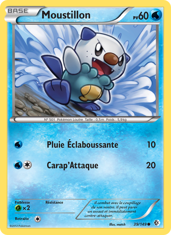 Moustillon 39 — Frontières Franchies (French Pokémon TCG card)