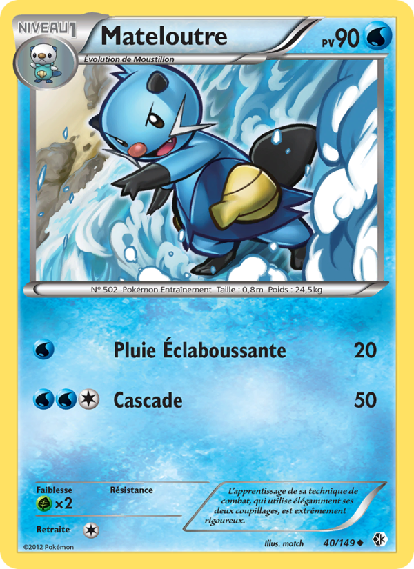 Mateloutre 40 — Frontières Franchies (French Pokémon TCG card)