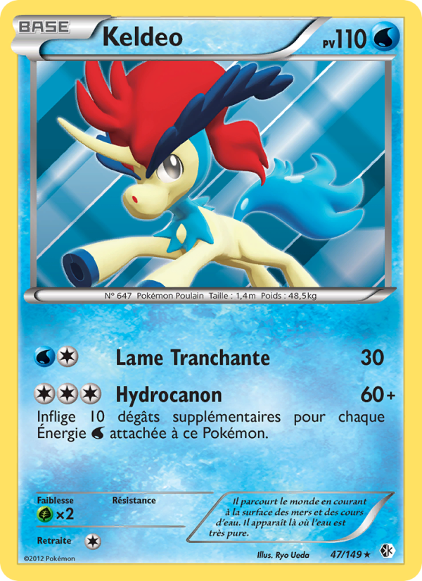 Keldeo 47 — Frontières Franchies (French Pokémon TCG card)