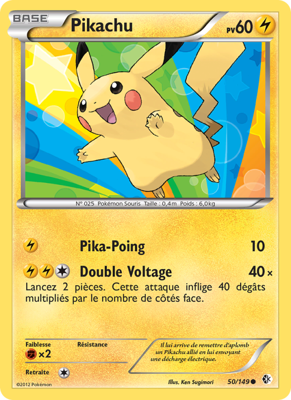 Pikachu 50 — Frontières Franchies (French Pokémon TCG card)