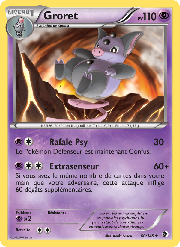Groret 60 — Frontières Franchies (French Pokémon TCG card)