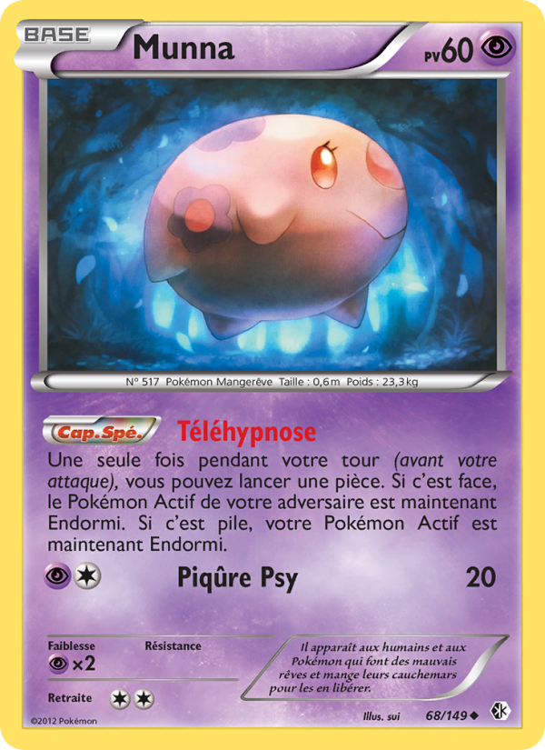 Munna 68 — Frontières Franchies (French Pokémon TCG card)