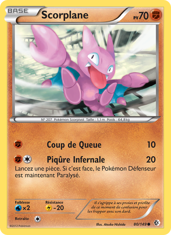 Scorplane 80 — Frontières Franchies (French Pokémon TCG card)