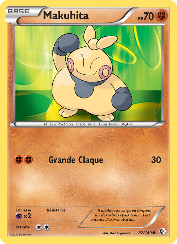 Makuhita 82 — Frontières Franchies (French Pokémon TCG card)