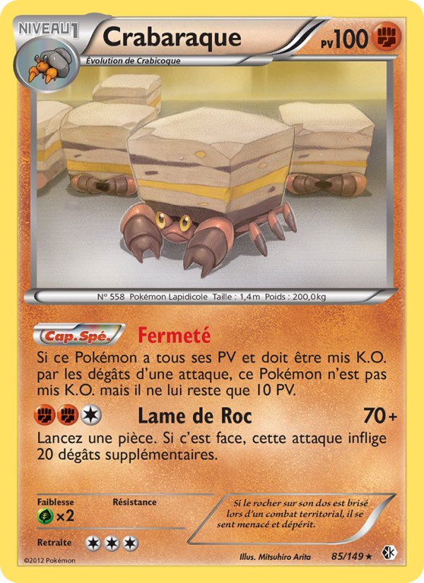 Crabaraque 85 — Frontières Franchies (French Pokémon TCG card)