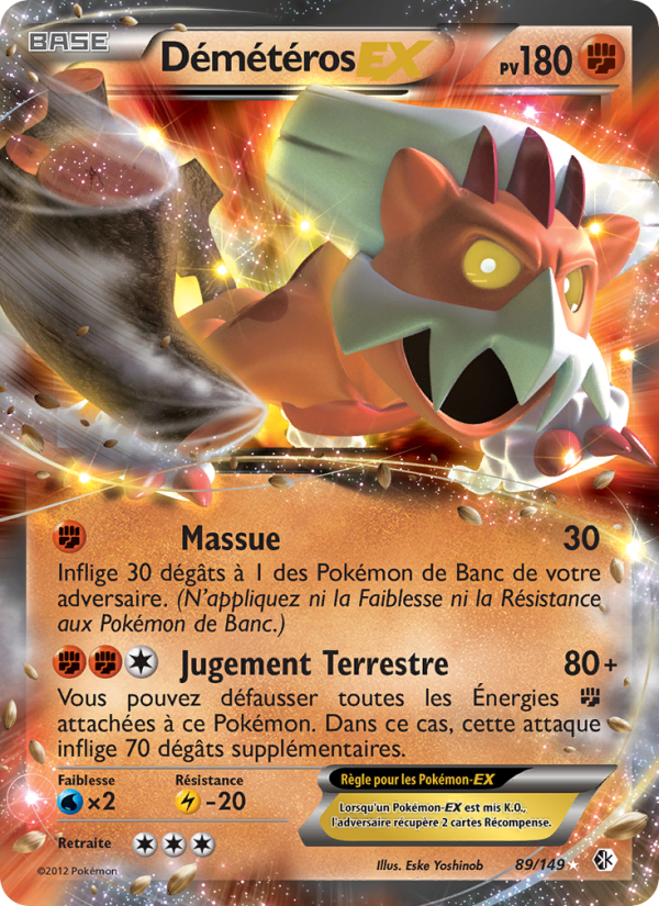 Démétéros-EX 89 — Frontières Franchies (French Pokémon TCG card)