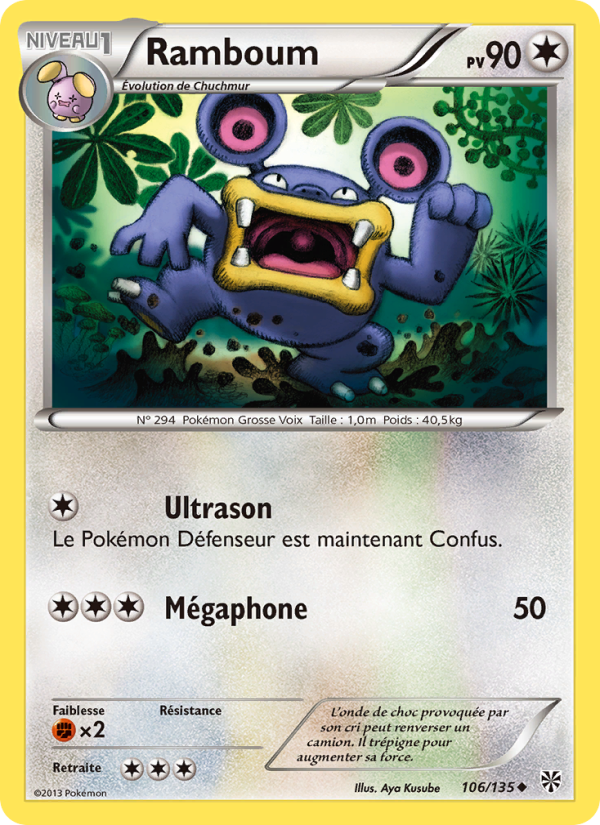 Ramboum 106 — Tempète Plasma (French Pokémon TCG card)
