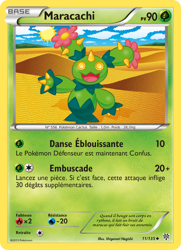 Maracachi 11 — Tempète Plasma (French Pokémon TCG card)