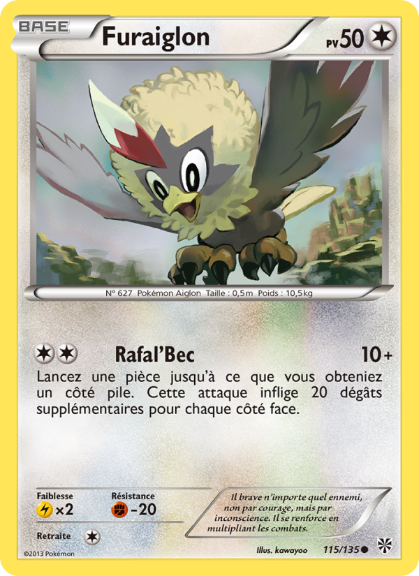 Furaiglon 115 — Tempète Plasma (French Pokémon TCG card)