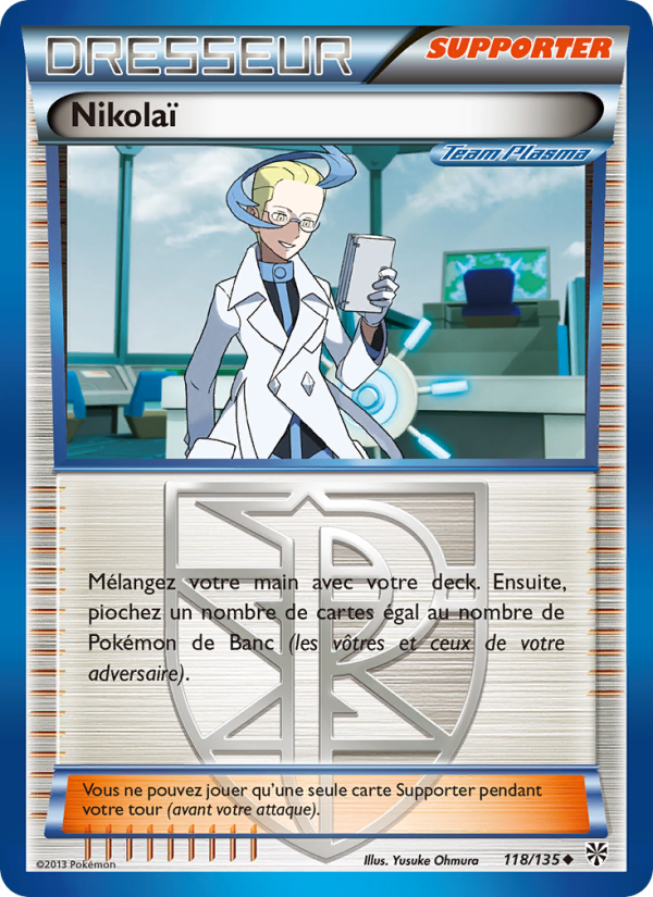 Nikolaï 118 — Tempète Plasma (French Pokémon TCG card)