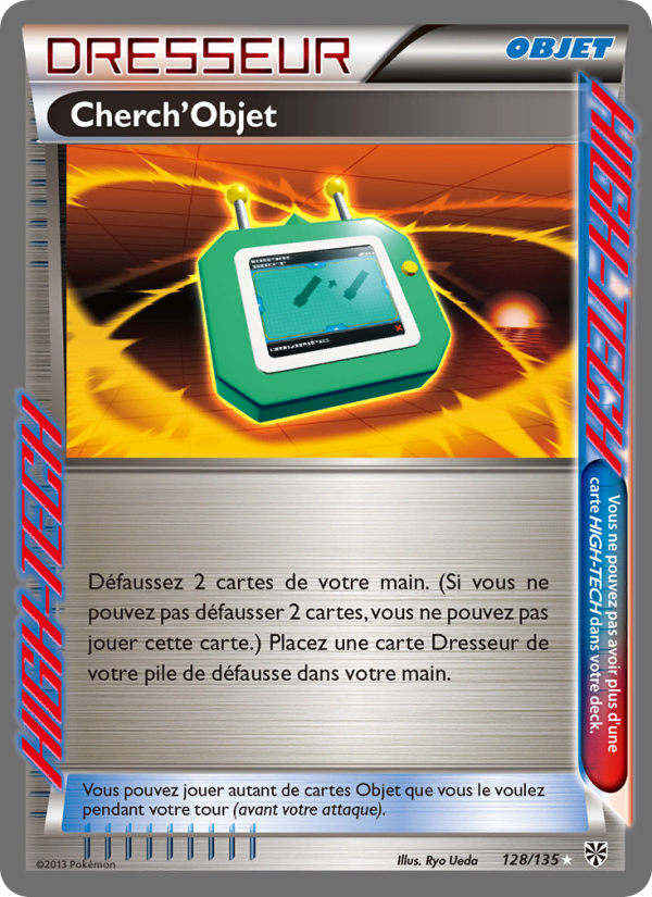Cherch’Objet 128 — Tempète Plasma (French Pokémon TCG card)