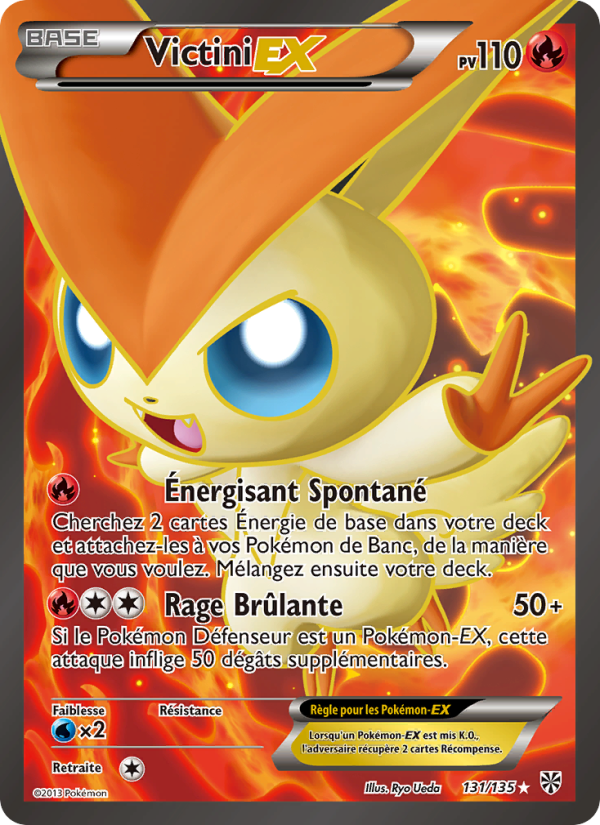Victini-EX 131 — Tempète Plasma (French Pokémon TCG card)
