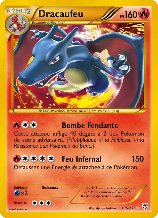 Dracaufeu 136 — Tempète Plasma (French Pokémon TCG card)