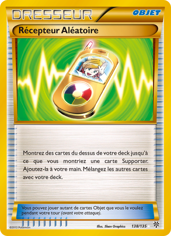 Récepteur Aléatoire 138 — Tempète Plasma (French Pokémon TCG card)