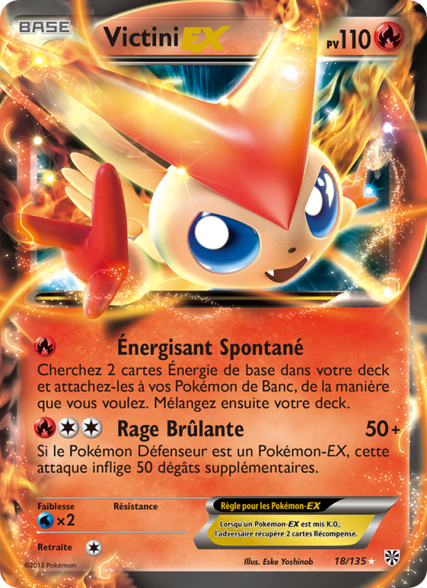 Victini-EX 18 — Tempète Plasma (French Pokémon TCG card)