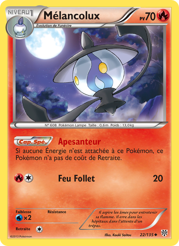 Mélancolux 22 — Tempète Plasma (French Pokémon TCG card)