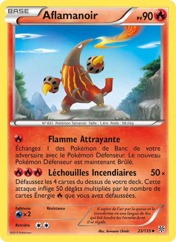 Aflamanoir 23 — Tempète Plasma (French Pokémon TCG card)