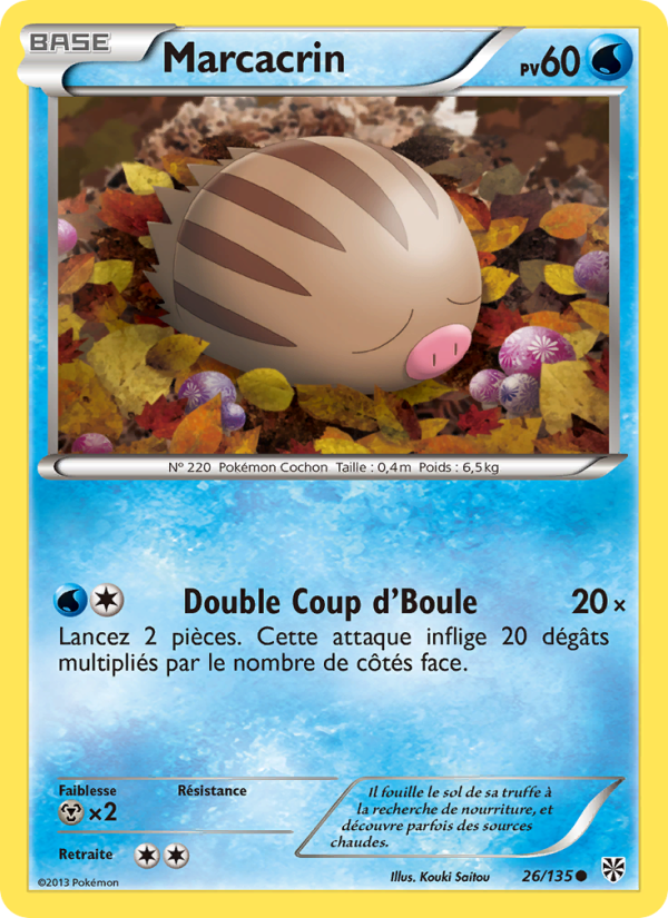 Marcacrin 26 — Tempète Plasma (French Pokémon TCG card)