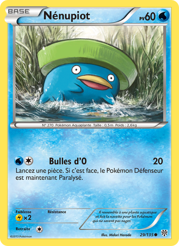 Nénupiot 29 — Tempète Plasma (French Pokémon TCG card)
