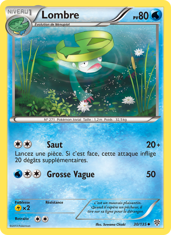 Lombre 30 — Tempète Plasma (French Pokémon TCG card)
