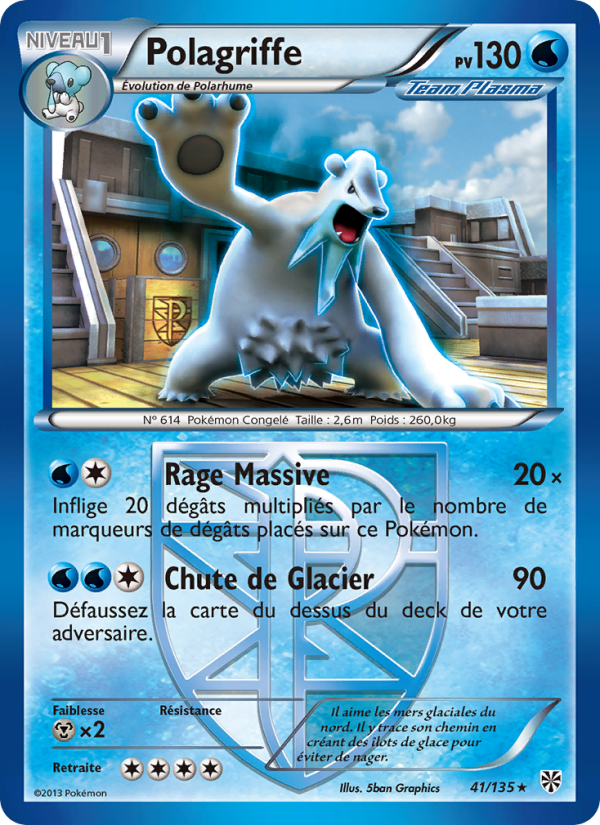 Polagriffe 41 — Tempète Plasma (French Pokémon TCG card)