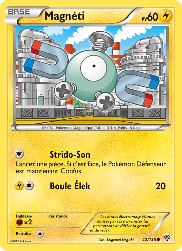 Magnéti 42 — Tempète Plasma (French Pokémon TCG card)