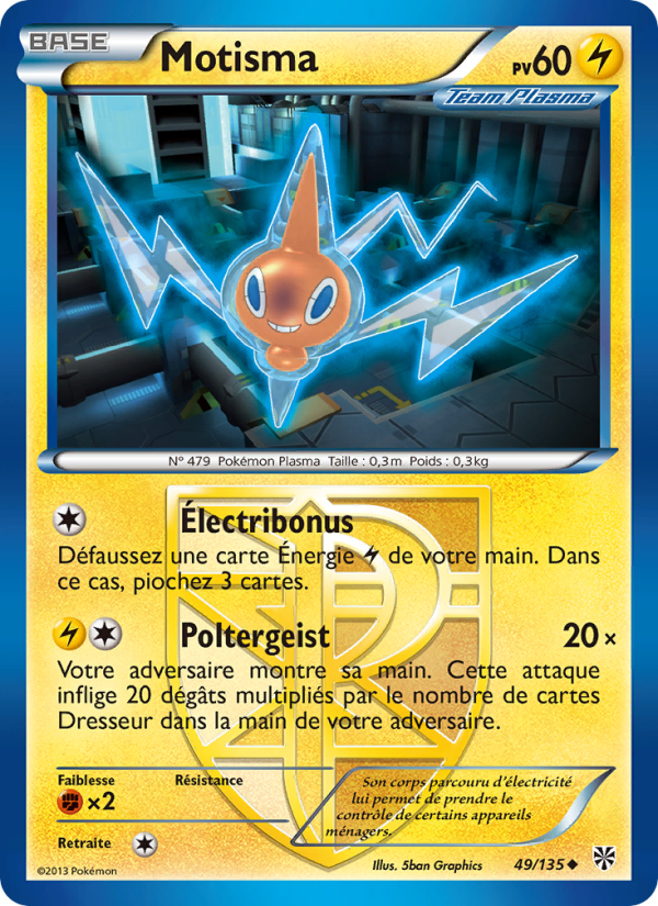 Motisma 49 — Tempète Plasma (French Pokémon TCG card)