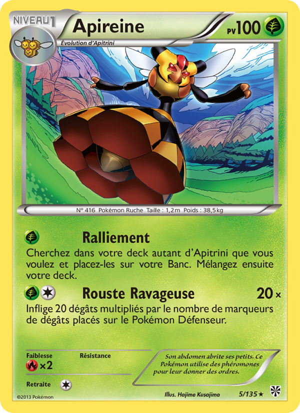 Apireine 5 — Tempète Plasma (French Pokémon TCG card)