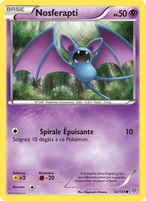 Nosferapti 52 — Tempète Plasma (French Pokémon TCG card)