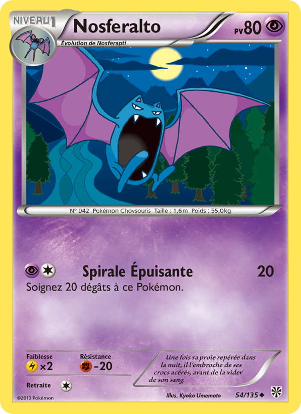 Nosferalto 54 — Tempète Plasma (French Pokémon TCG card)